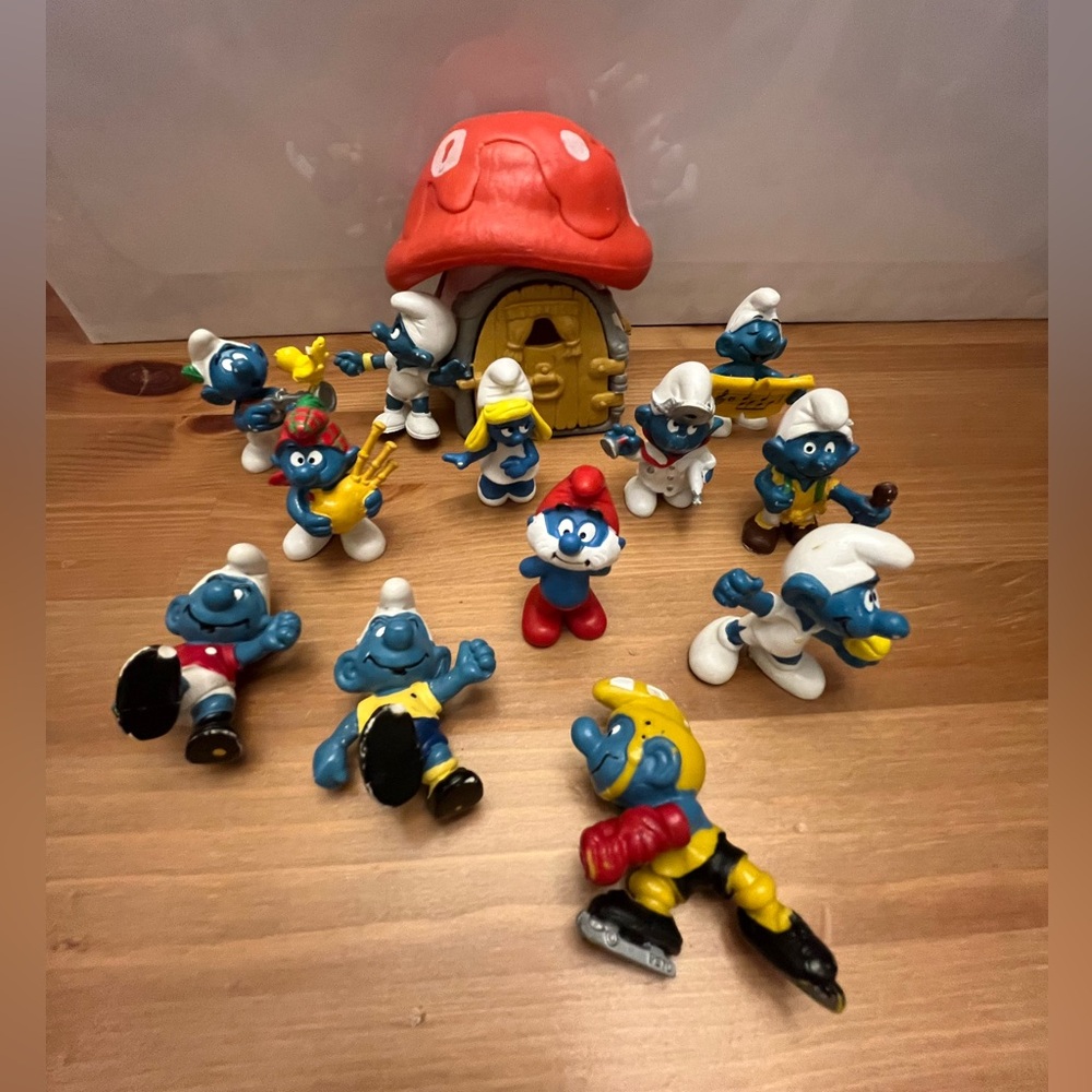 Vintage Smurf set made in Germany